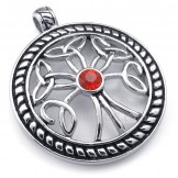 Titanium Celtic Knot Pendant Necklace (Free Chain)