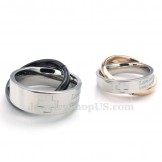 Titanium Cross Couples Pendant Necklace (Free Chain)(One Pair)