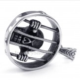 Skull Titanium Pendant Necklace (Free Chain)