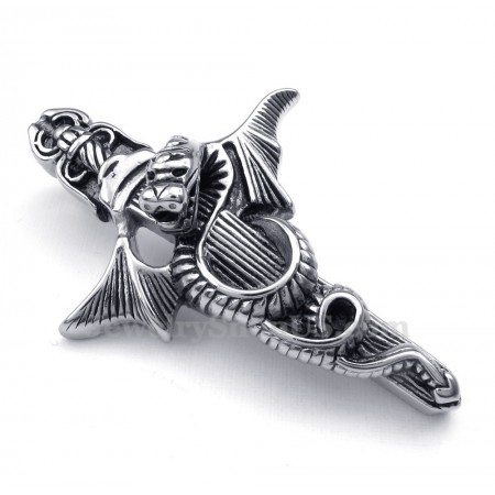 Sword Titanium Pterosaur Pendant Necklace (Free Chain)
