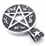 Titanium Five-pointed Star Pendant Necklace (Free Chain)