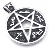 Titanium Five-pointed Star Pendant Necklace (Free Chain)