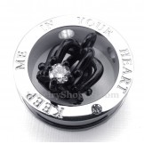 Titanium Imperial Crown Couples Pendant Necklace (Free Chain)(One Pair)