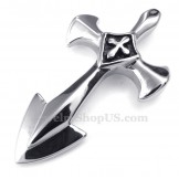 Titanium Cross Pendant Necklace (Free Chain)