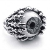 Titanium Black Eye Ring