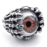 Titanium Brown Eye Ring