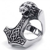 Titanium Lion Masonic Ring