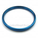 2mm Titanium Round Blue Ring