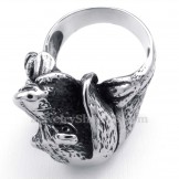Titanium Dog Head Ring