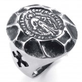 Titanium Virgin Mary Ring