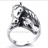 Titanium Horse Ring