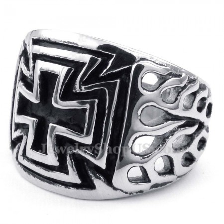 Titanium Cross Ring