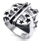 Titanium Dollar Sign Ring