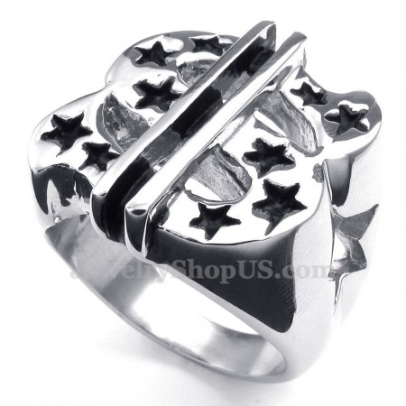 Titanium Dollar Sign Ring