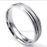 Titanium Sandblasting Lovers Ring (Mens)