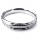  Titanium Sandblasting Sweetheart Ring (Women)