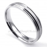  Titanium Sandblasting Sweetheart Ring (Women)