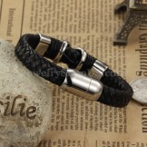 Fashion Men's Titanium Leather Bracelet C902