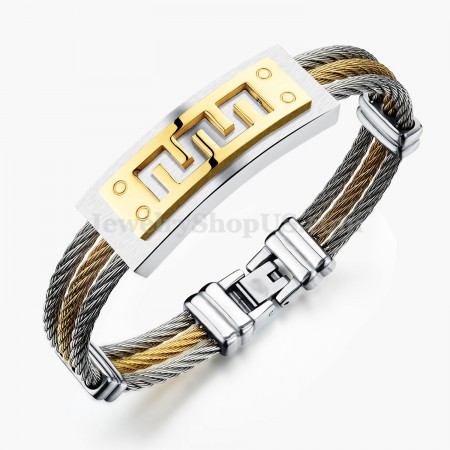 Online Classical Men's Titanium Bracelet C784