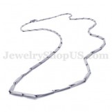 Exquisite Silver Men's Titanium Necklace Chain