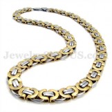 Exquisite Gold Men's Titanium Necklace Chain