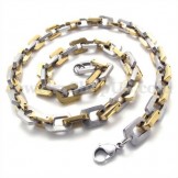 Exquisite Gold Men's Titanium Necklace Chain