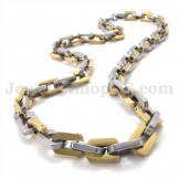 Exquisite Gold Men's Titanium Necklace Chain