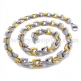 Fashion Gold Men's Titanium Necklace Chain