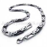 Elegant Black Men's Titanium Necklace Chain