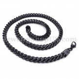 Exquisite Black Men's Titanium Necklace Chain