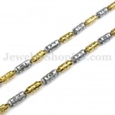 Exquisite Gold Men's Titanium Necklace Chain