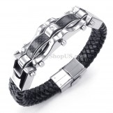 Gold Black Exquisite Titanium Bracelets for Men