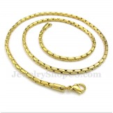 Men's Titanium Gold Necklace