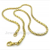 Men's Titanium Gold Necklace