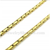 Men's Titanium Gold Necklace