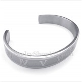 Men's Titanium Roman Numerals Bracelet