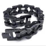 Men's Titanium Black Bicycle Chain Bracelet