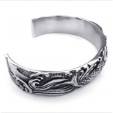 Men's Titanium Pisces Pattern Casted Bracelet