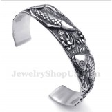 Men's Titanium Pisces Pattern Casted Bracelet