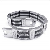Men's Titanium Rubber Bracelet