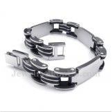 Men's Titanium Rubber Bracelet
