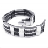 Men's Titanium Rubber Bracelet