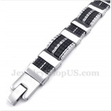 Men's Titanium Rubber Bracelet