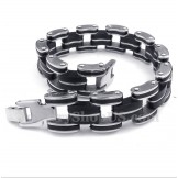 Men's Titanium Rubber Bracelet