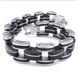 Men's Titanium Rubber Bracelet