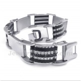 Men's Titanium Rubber Bracelet