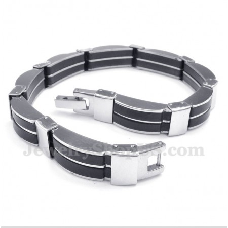 Men's Titanium Rubber Bracelet