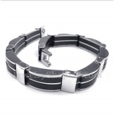 Men's Titanium Rubber Bracelet