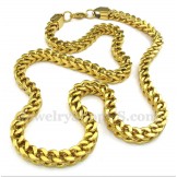 Men's Titanium Gold Necklace