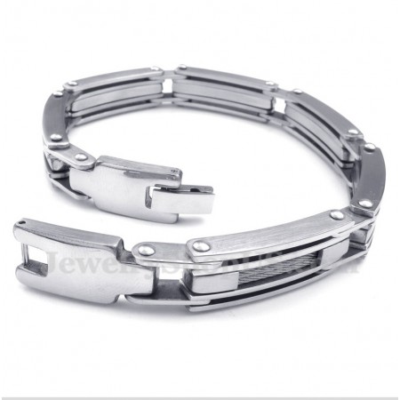 Men's Titanium Cable Bracelet